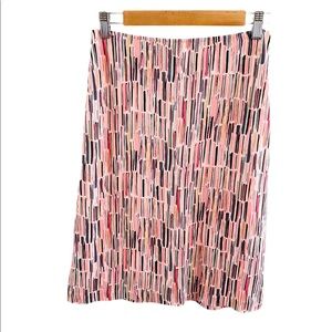 Diane Von Furstenburg Sz 2 Pink Silk Jersey Skirt